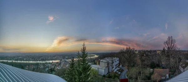 Vista Della Città Tramonto — Foto Stock