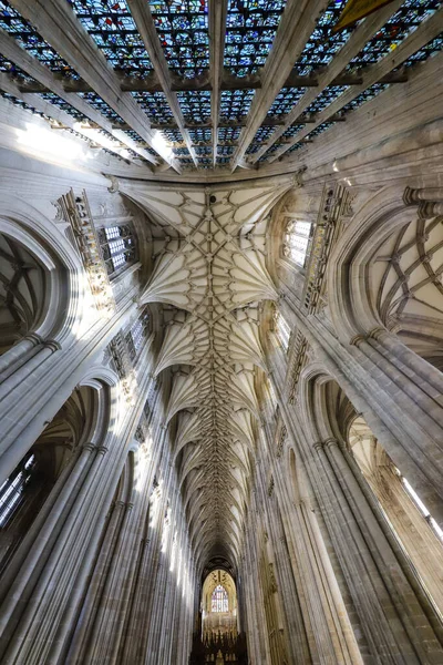 Interior Catedral Cidade Barcelona — Fotografia de Stock