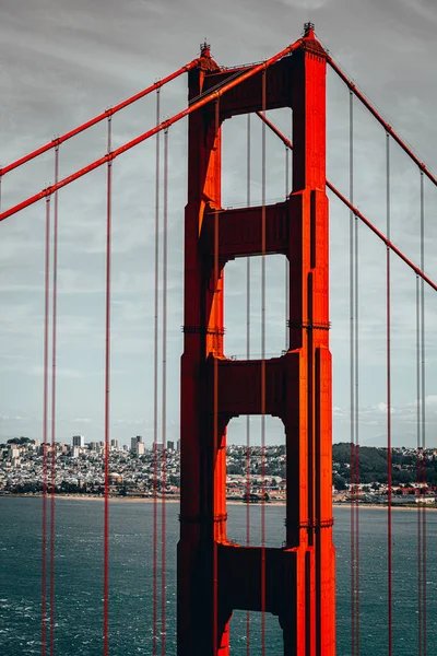 San Francisco Californië Usa July 2018 Blik Brooklyn Bridge Achtergrond — Stockfoto