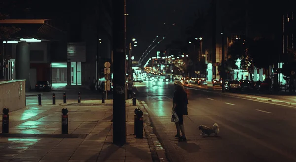 Sveç Teki Stockholm Şehrinin Gece Manzarası — Stok fotoğraf