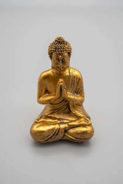 Buddha Statue White Background — Stock Photo, Image