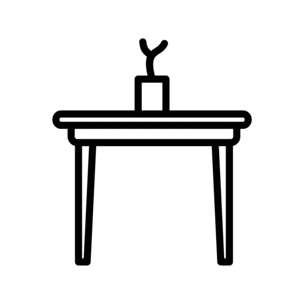Tischlampen Symbol Umrisse Illustration Von Schreibtisch Vektor Icons Für Web — Stockfoto