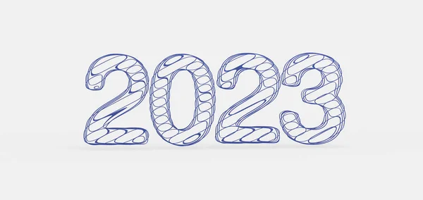 Ευτυχισμένο Νέο Έτος 2023 Κείμενο Αριθμός — Φωτογραφία Αρχείου