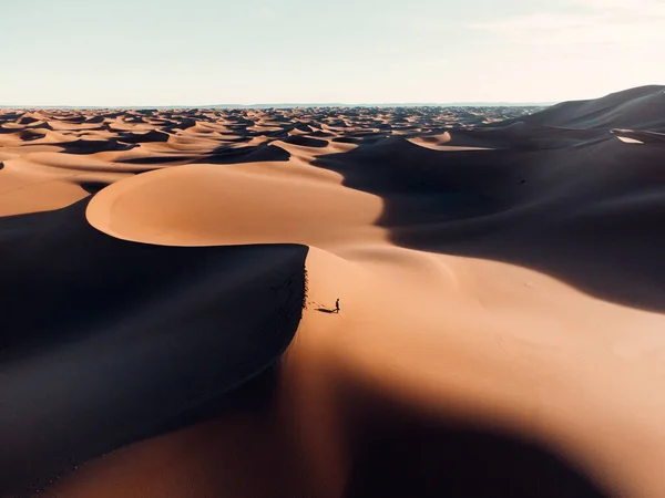 Прекрасный Вид Дюны Пустыне — стоковое фото