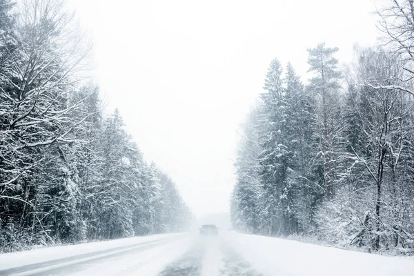 winter landscape with snow covered trees