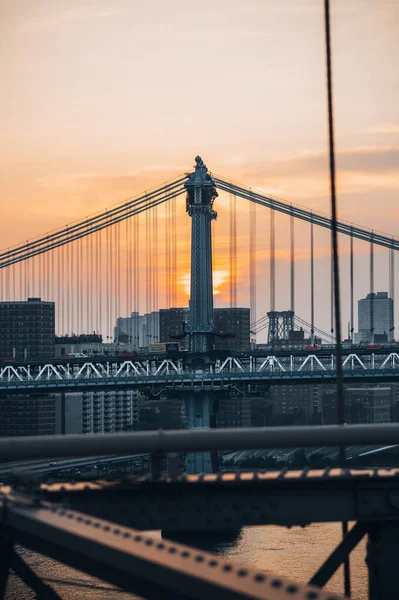 Brooklyn Bridge Nova Iorque Eua — Fotografia de Stock