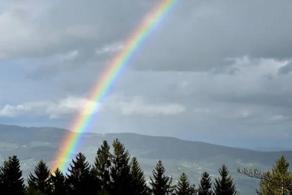 Rainbow Mountains Stock Photo