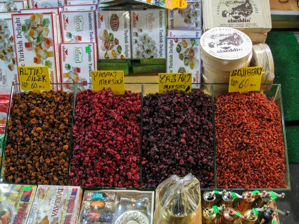 Especiarias Frutas Mercado — Fotografia de Stock