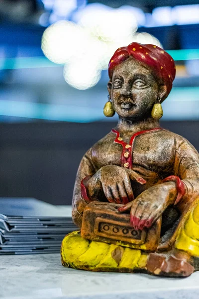 Людина Традиційному Костюмі Індуїстського Бога — стокове фото