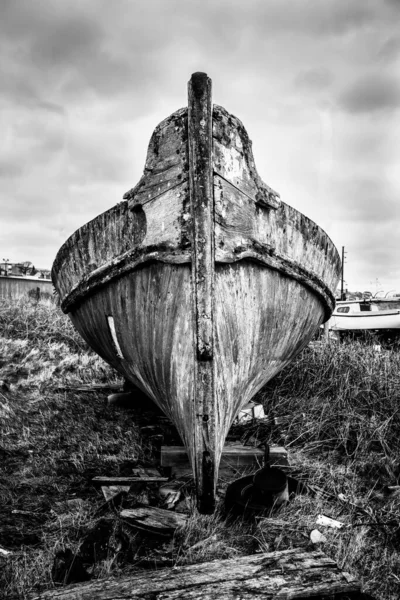 Viejo Barco Abandonado Mar — Foto de Stock