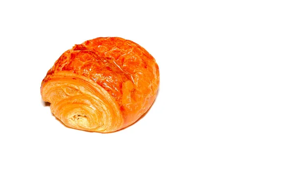 Croissant Izolált Fehér Alapon — Stock Fotó