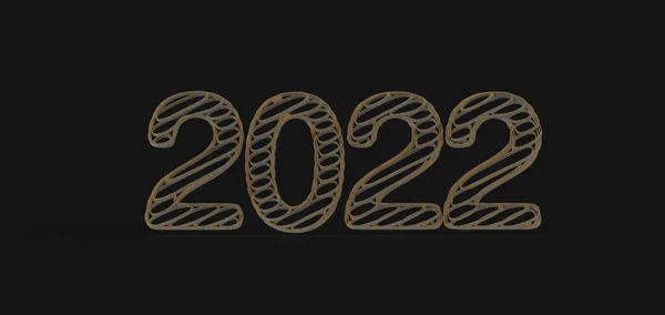 Щасливий Текст Нового 2020 Року Цифрами Символами Векторна Ілюстрація — стокове фото