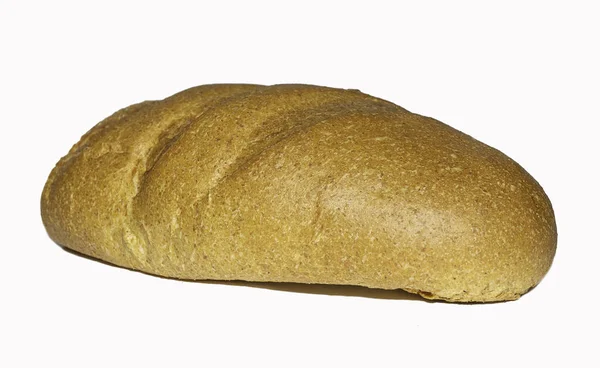 Fresh Bread Isolated White Background — Stock Photo, Image