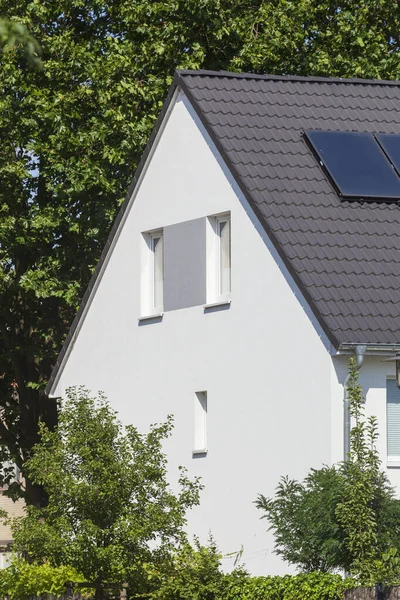 Solar Panels Roof House — Stock Photo, Image