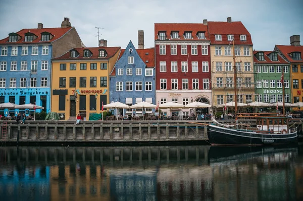 Coloridos Edificios Nyhavn Copehnagen Dinamarca — Foto de Stock