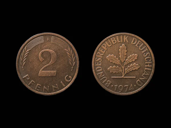 Монети Ізольовані Чорному Фоні — стокове фото