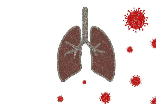 Ανατομία Του Ανθρώπινου Αναπνευστικού Συστήματος Εικονογράφηση — Φωτογραφία Αρχείου