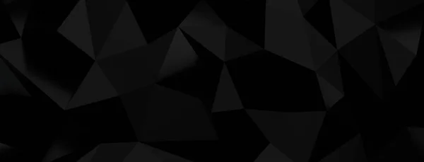 Тёмно Чёрный Векторный Полигон — стоковое фото