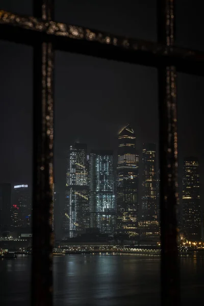 Nattutsikt Över Staden New York — Stockfoto
