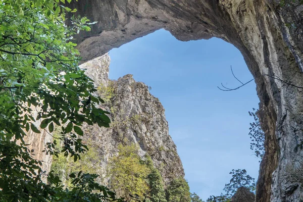 Pohled Hory Létě Přírodním Pozadí — Stock fotografie