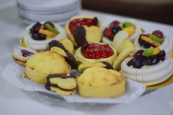 Delicioso Hermoso Postre Comida Dulce Saludable — Foto de Stock