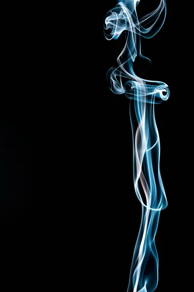 Abstraktní Pozadí Kouře Černém — Stock fotografie