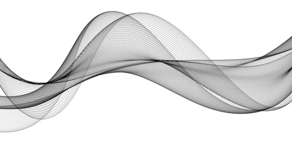 Абстрактный Фон Волновыми Линиями Волнами Векторная Иллюстрация — стоковое фото