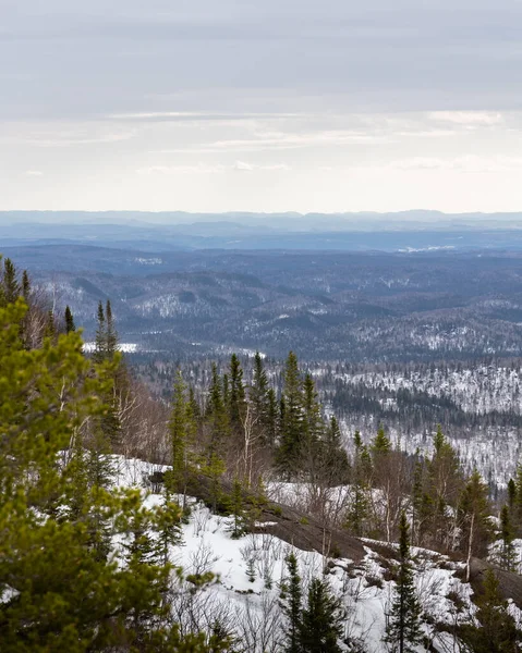 Pohled Krásné Hory Zimě — Stock fotografie