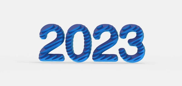 Fericit Nou 2023 Text Număr — Fotografie, imagine de stoc