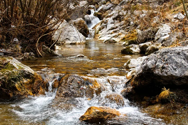Gyönyörű Vízesés Erdőben — Stock Fotó