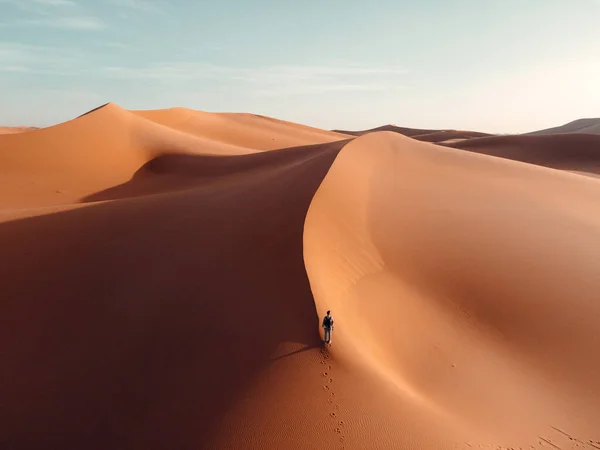 아름다운 사하라사막 이름없는 — 스톡 사진