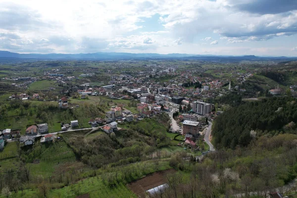 Widok Miasto Starego Miasta Regionu Stanu — Zdjęcie stockowe