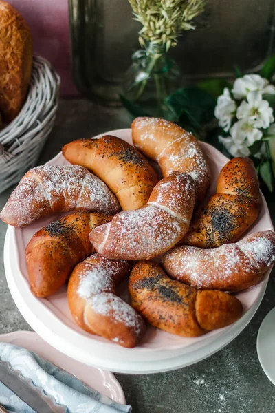 Traditional Russian Pastries Raisins — Stock Photo, Image