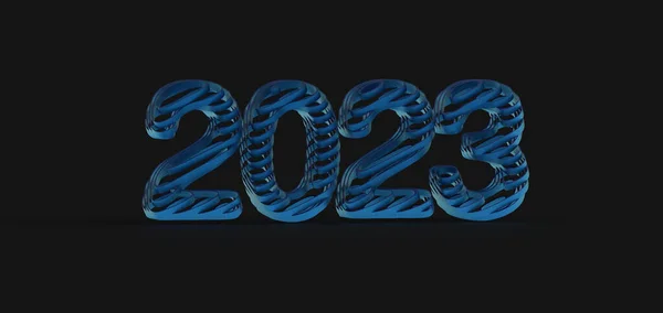 2023 Año Nuevo Renderizado — Foto de Stock