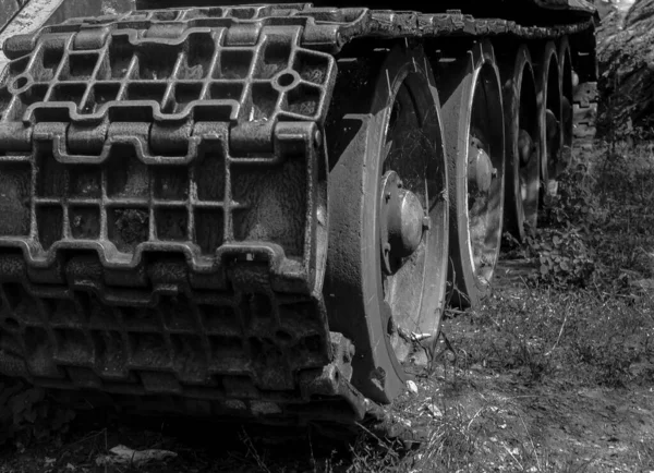 Eski Paslı Metal Tekerlek — Stok fotoğraf