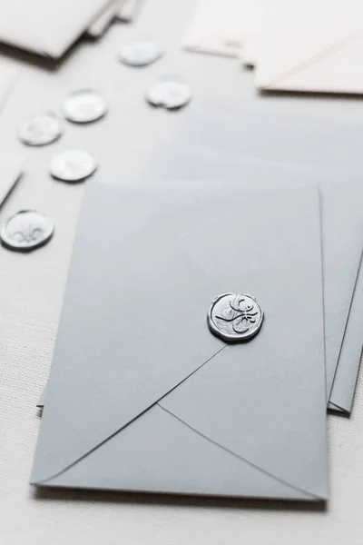 Envelopes White Background — Stock Photo, Image