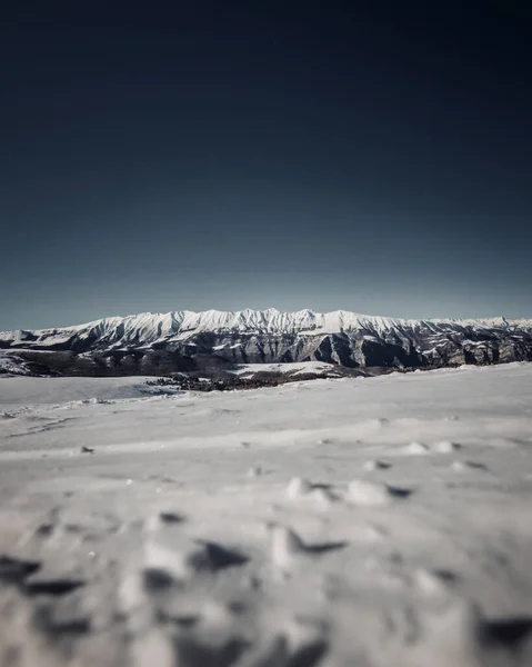 Kışın Dağların Havadan Görünüşü — Stok fotoğraf