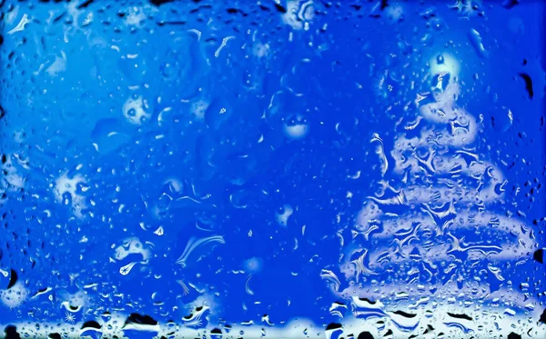 Vatten Droppar Glas Abstrakt Bakgrund — Stockfoto