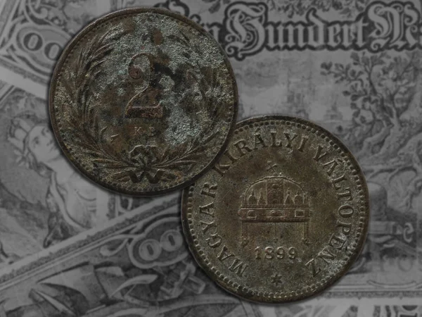 Old Vintage Retro Coins — Stockfoto