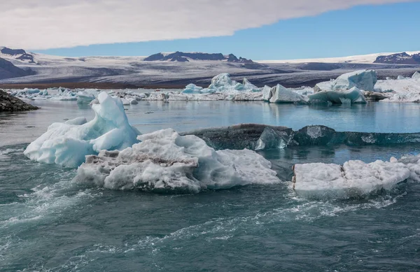 Ledovcová Laguna Jokulsarlon Island — Stock fotografie