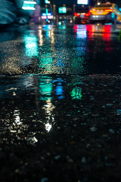 Gocce Pioggia Sulla Strada — Foto Stock