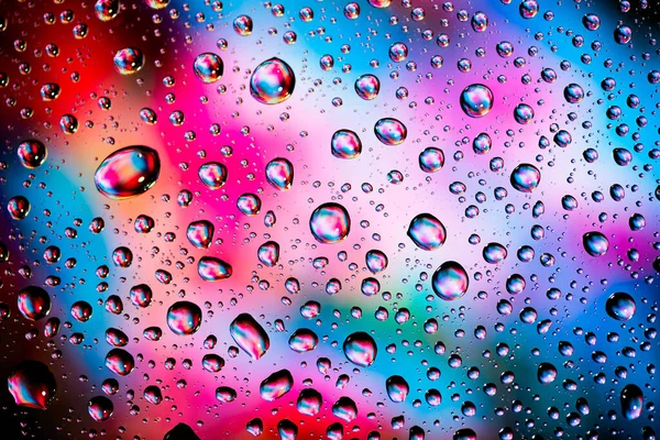 Water Drops Glass Abstract Background — Stock Photo, Image