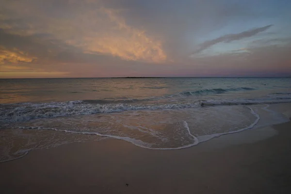 Красивый Закат Пляже — стоковое фото