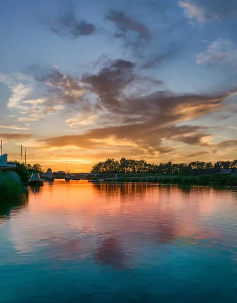 Sunset River Evening — Stock Photo, Image