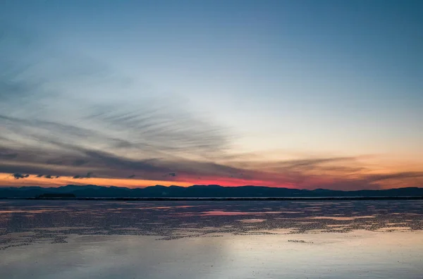 Hermoso Atardecer Sobre Mar — Foto de Stock