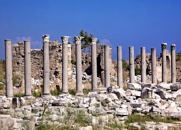 Oude Ruïnes Van Stad Efeze Kalkoen — Stockfoto