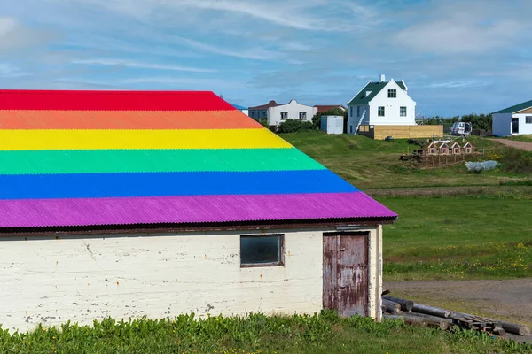 Building Rainbow Roof — Foto de Stock