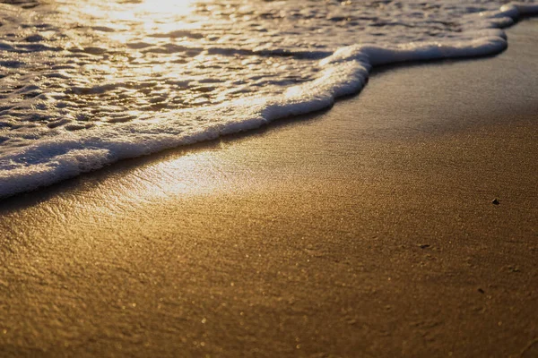 Морські Хвилі Пляжний Пісок — стокове фото