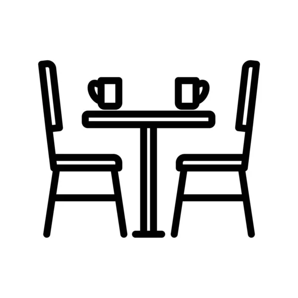 Table Icon Vector Illustration — Stock Photo, Image