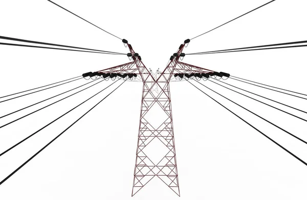 Hoogspanningstoren Elektrische Pyloon — Stockfoto